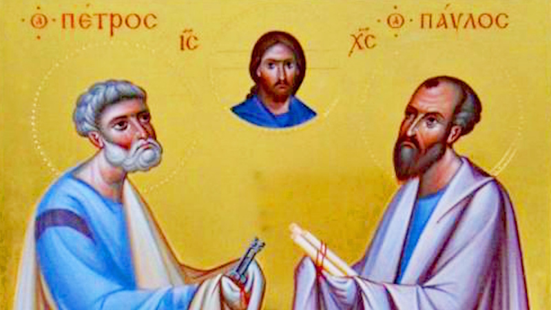 первоверховным апостолам Петру и Павлу
